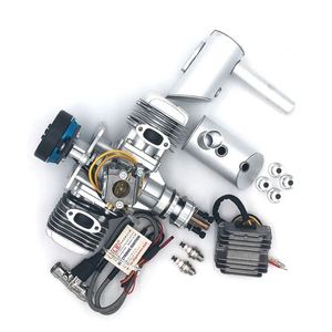 DLE60 60CC Twin UAV Engine <b>Gasoline</b> Twin Cylinder Engine with 14V 180W Power Generator System Model Aircraft - Product Image 4