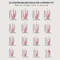 Faux ongles en ABS simple, forme amande, avec revêtement en amidon de racine de lotus, réutilisables, électroplaqués, à porter, motif géométrique, à coller