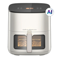 Aifa Friteuse à air chaud Four 5L Smart Oil Free Multifunctional Glass Digital Electric air Frier Kitchen air Fryer