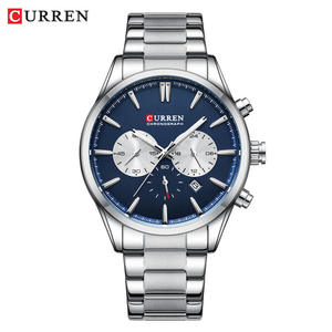 Relojes de Cuarzo CURREN 8446 de Moda OEM de Alta Calidad, Marca Superior, Resistentes al Agua, Personalizados, Último Modelo para Hombre, Reloj con Correa de Acero Inoxidable - Product Image 4