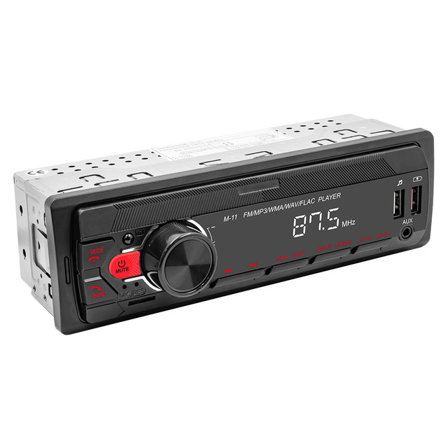 M11 Car Radio 12V FM Radio with Recorder for Car Dashboard Stereo Audio USB/SD AUX Input ISO Port BT M-11 MP3 Player