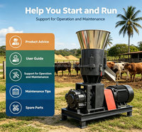 Nouvelle machine à granulés d'aliments pour volailles résistante aux hautes températures, capacité de 300 kg/h, écologique, pour élevage de poulets de chair en Arabie Saoudite