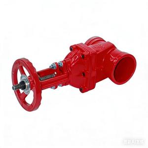 Válvula de Compuerta de Hierro Dúctil UL FM OS&Y con Vástago Ascendente Ranurado, Asiento Resiliente Rojo, <span class=keywords><strong>para</strong></span> Extinción de Incendios DN50-DN300 PN16 - Product Image 4