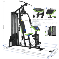 Équipement de fitness professionnel, machine de musculation, appareil d'entraînement multifonctionnel, machines à sélection de charge par pignon
