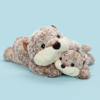 Coussin en peluche personnalisé en forme de loutre, jouet doux à câliner, cadeau pour enfants, vente directe du fabricant de peluches en gros