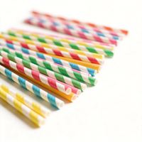 Pailles à boire 100% biodégradables, durables et recyclables, pailles jetables de couleurs assorties, pailles en papier pour smoothies