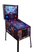 CGW Machine de Flippers Virtuels en Acier Inoxydable à Retour de Force Intégral, Jeu d'Arcade à Monnayeur Style Distributeur Automatique