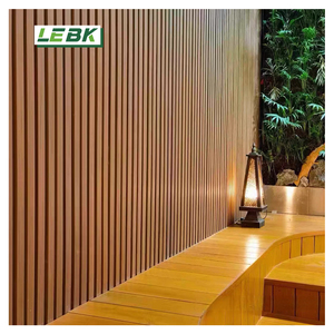 Panneau WPC Great Wall pour décoration intérieure et extérieure, panneau acoustique cannelé moderne, imperméable et ignifuge, grille de canalisation - Product Image 3