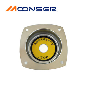 Soporte para interruptor de parada de emergencia MoonsEir de acero inoxidable, cabeza redonda, sin iluminación, para grupo electrógeno diésel - Product Image 1