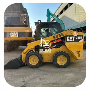 Genuine Japan original Second-<b>hand</b> CAT 246D Compact Skid Steer Loader 3368KG Operating UsedCAT246D 246C Weight for Construction - Product Image 1