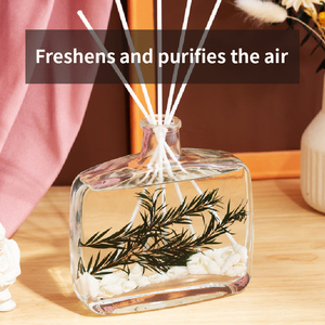 Water Flower Eco-Friendly Aromatherapy <b>Diffuser</b> Set Bottle 4 Scents (Orange Jasmine Lavender Lemon) | Natural Plant Extract <b>Reed</b> - Product Image 3
