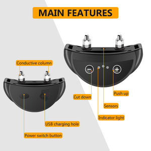 स्मार्ट कुत्ते विरोधी छाल कॉलर स्वचालित पहचान समायोज्य सदमे कंपन ip65 वाटरप्रूफ नायलॉन ठोस डिजाइन - Product Image 4