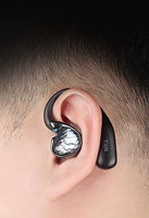 TRN Scallop Bluetooth 6.0 Adaptor IEM Nirkabel untuk Earphone Berkabel yang Dapat Dilepas, Audio Definisi Tinggi, Kotak Pengisian Daya, Baterai 50 Jam