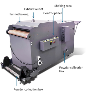 طابعة تاو تك 60E2-R DTF للطباعة المباشرة على الفيلم مع آلة رج المسحوق للقمصان بعرض 60 سم مع خيار رأس الطباعة 4720/I3200 - Product Image 5