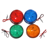 Lámpara de Señalización con Alarma, Luz Estroboscópica LED de Advertencia, Impermeable, Luz Indicadora LED, Luz Intermitente Pequeña, Seguridad para Abridor de Puerta