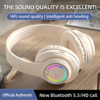 Earphone Bluetooth nirkabel Stereo Hifi, headphone Bluetooth nirkabel penghilang kebisingan