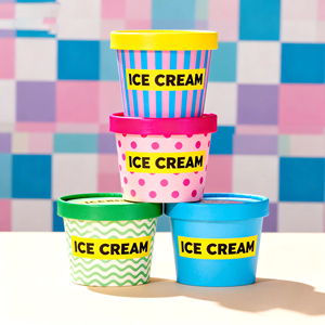 Vasos Desechables con Doble Recubrimiento de PE y Tapas para Helado, con Logotipo Personalizado, en Tamaños de 2/3/4/5/6/8/9/10/12 oz, Tazones de Papel para Helado - Product Image 4