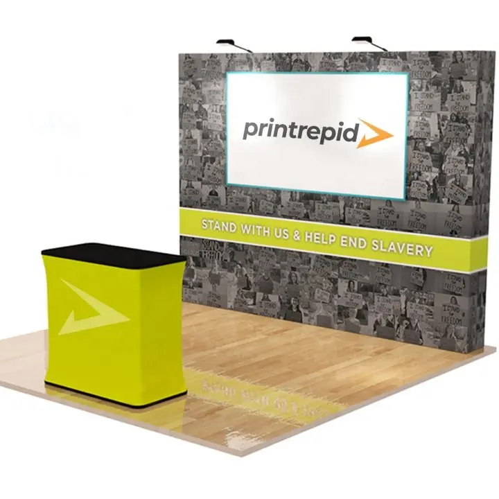 Trade show pop up wall portable pop up stand fabric pop up display