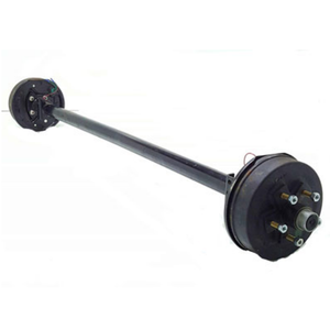 Essieu droit de <span class=keywords><strong>remorque</strong></span> de charge 1000KG avec frein électrique à tambour 5 boulons sur essieux de <span class=keywords><strong>remorque</strong></span> de moyeu de tambour de 4.5 "avec frein électrique <span class=keywords><strong>pour</strong></span> <span class=keywords><strong>remorque</strong></span> - Product Image 1