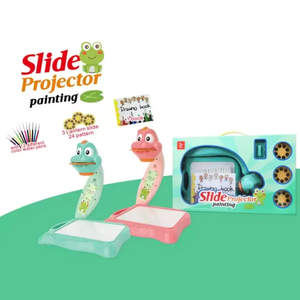 Alta calidad 24 patrón de dibujos animados lindo inteligente diapositiva proyector arte dibujo pintura tablero para niños - Product Image 5
