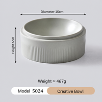 Bol de service en mélamine écologique, résistant aux lave-vaisselles, gris mat, design contemporain, incassable, pour restaurants