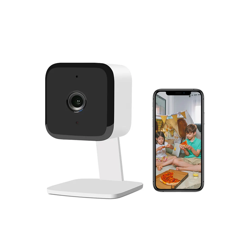 hot selling mini camera with two way audio wifi camera night vision table desk monitor camera humanoid detection