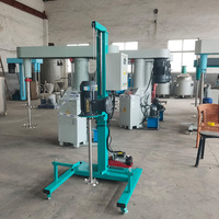 Disperseur pneumatique à grande vitesse entièrement en acier inoxydable portable monophasé personnalisé CE pour peintures, encre, huile, graisse, colorant de couleur