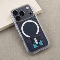 Étui de téléphone transparent antichoc en PC avec boutons pour iPhone 13 14 15 16 17 Pro Max, coque magnétique transparente