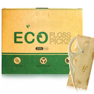 50/ 100 conta in fabbrica materiale organico biodegradabile biodegradabile filo interdentale stuzzicadenti per filo interdentale - Product Image 2