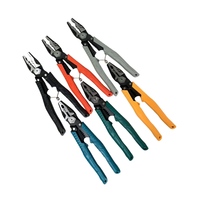 Jeu de pinces, pinces à bec effilé, outil de coupe de fil, outils à main en acier, personnalisable OEM