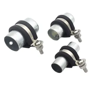 Stainless Steel Cable Clamp Rubber Cushioned Insulated Clamp Pipe Clamps for Pipe and Wires fixed Installation