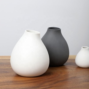 Vasi in Ceramica Semplici Personalizzati YBH, Decorazioni Ecologiche <span class=keywords><strong>per</strong></span> Matrimoni, Vasi da Tavolo Moderni in Porcellana con Smalto Opaco - Product Image 6