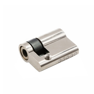 Kunci Pintu Utama Berlapis Nikel Silinder Euro Kunci Ganda dengan Kenop Pintu <span class=keywords><strong>Set</strong></span> Silinder Pengganti <span class=keywords><strong>Deadbolt</strong></span> 10+30mm Dengan 3 Kunci - Product Image 1
