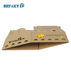 Tùy chỉnh trái cây xoài bao bì Kraft nâu cấp thực phẩm bánh sóng bưu phẩm vận chuyển hộp với logo riêng của bạn - Product Image 6