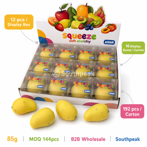 Juguete Antiestrés de Mango de Southpeak, Bloque de Mango Suave y Elástico, Juguete Sensorial ASMR para Apretar, 7.7*6cm <span class=keywords><strong>85g</strong></span>, Forma de Fruta, OEM WS MOQ192pc - Product Image 5