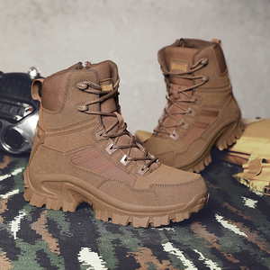 SF17 706 Brown Suede Outdoor <b>Hiking</b> <b>Boots</b> Waterproof All Seasons Men's Tactical <b>Boot</b> - Product Image 2