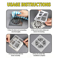 Pegatinas de filtro para desagüe de suelo, cubierta de malla de tamaño personalizado para ducha de baño y desagüe de lavabo