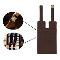 Dompet Gaya Sepatu Bot Vintage RTS dengan Tempat Kartu Kredit Buatan Tangan, Kantong Dompet Tali Sepatu, Hadiah Kreatif, Penjepit Uang PU