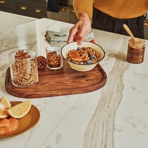 Black <b>Walnut</b> Wood Serving Tray New Design Hot Selling Serving Tray Best Quality Handmade Luxury <b>Table</b> Decor Serving Tray - Product Image 3