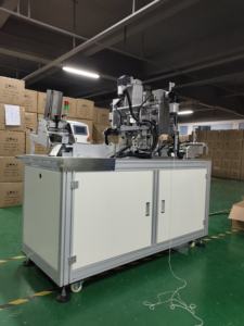 The new Automatic Disposable Flat Surgical Medical Masks automatic blanking welding earloop machine - Product Image 6