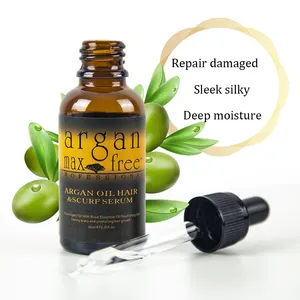 Custom Label Argan Rosemary Neem Oil Hair Regrowth Growth Morocco Serum Hair Growth Treatment Oil For Hair