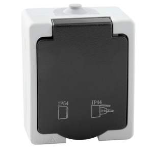 Conector IP54, protección contra polvo y agua, ideal para uso en exteriores y ambientes húmedos. - Product Image 1