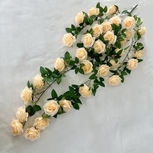 <span class=keywords><strong>Prix</strong></span> de gros, vignes de roses artificielles en soie, fleurs artificielles, vignes suspendues pour la décoration de mariage et de la maison - Product Image 5