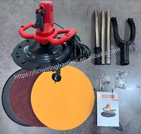 Machine électrique de finition de ciment et mortier 110V/220V, largeur de travail 380mm, pour truelle à béton, ponçage de mastic mural, polissage de sol et renforcement