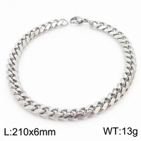 Cadena Cubana de Miami, Chapada en Oro de 18K, Acero Inoxidable 316L, Pulseras de Eslabones Estilo Hip Hop para Hombre y Mujer