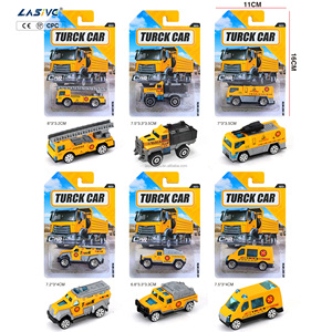 LASIVE TOYS Coche de juguete de simulación a escala <span class=keywords><strong>1</strong></span>:64, de aleación fundida a presión, vehículo de construcción deslizante de metal, camión de ingeniería deslizante - Product Image 2