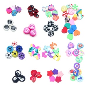 1000 pièces de perles en argile pour bijoux DIY, perles visage souriant, pour bracelets et colliers, vente en gros, perles en céramique souple et porcelaine - Product Image 2