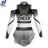 Ensemble de vêtements d'entraînement pour cheerleading, spandex, haute élasticité, séchage rapide, léger, pour l'entraînement, la danse, la performance, personnalisé