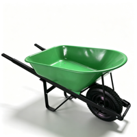 Brouette de chantier WB7805 200 kg, économique, avec plateau métallique et roue pneumatique 4.00-8, pour la ferme