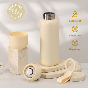 Bouteille d'eau de gymnastique portable personnalisée de 450ml 16oz avec logo personnalisé Bouteille d'eau en acier inoxydable 316 isolée sous vide à double paroi - Product Image 5